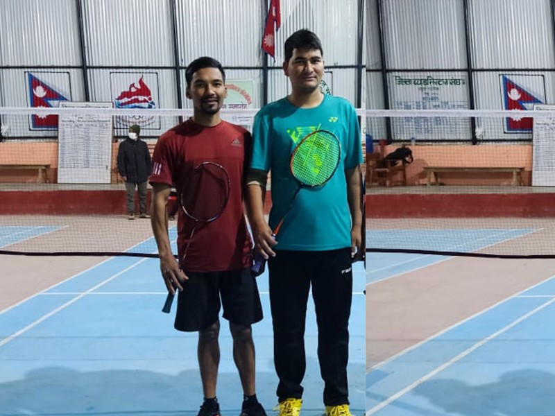 कर्मचारीको ब्याडमिन्टनमा जनक र दिलिपको जोडि विजेता